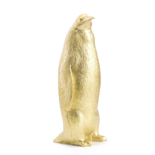Penguin head down gold
